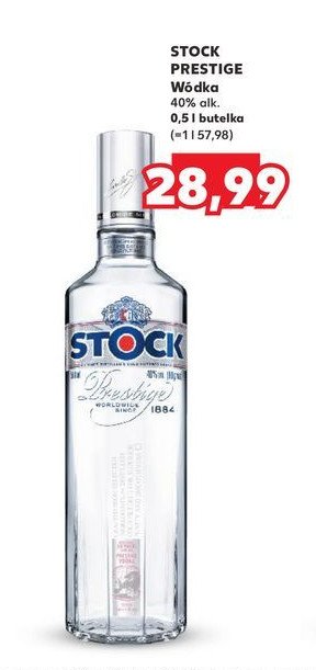 Wódka Stock prestige promocja w Kaufland