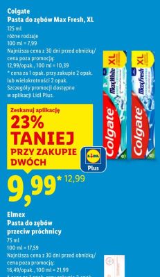 Pasta do zębów przeciw próchnicy Elmex promocja w Lidl