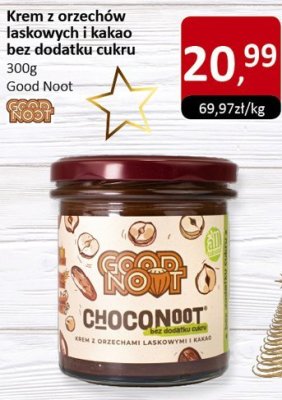 Krem z orzechów laskowych i kakao bez dodatku cukru Good Noot promocja w Market Point