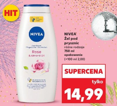 Żel pod prysznic różne rodzaje Rose & Almond Oil promocja w Kaufland