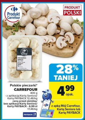 Pieczarki polskie CARREFOUR 400 g promocja w Carrefour Market