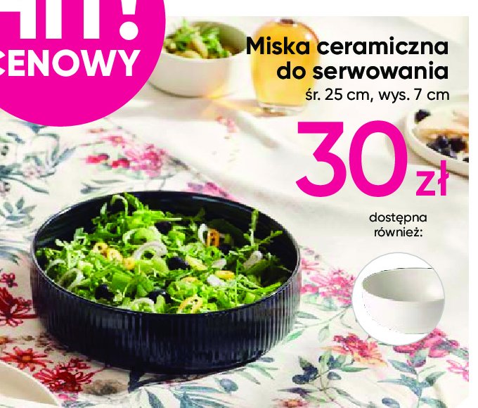 Miska ceramiczna do serwowania 25 cm promocja