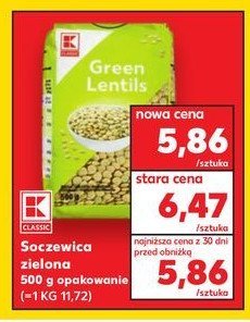 Soczewica zielona K-classic promocja