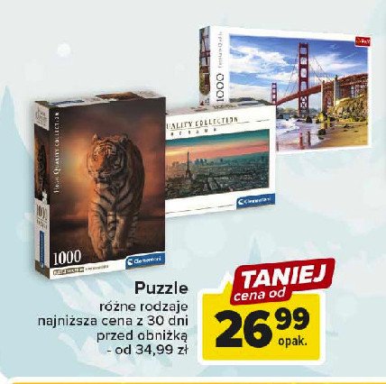 Puzzle wwf tygrys 1000 element贸w Clementoni promocja