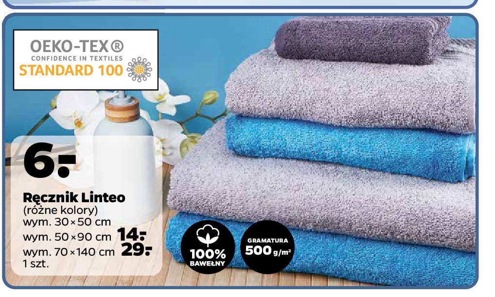 Ręcznik linteo 50 x 90 cm promocja