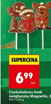 Czekoladowy lizak świąteczny  promocja w Biedronka