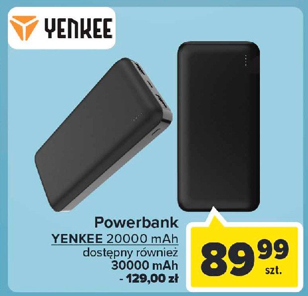 Power bank 30000 mah Yenkee promocja