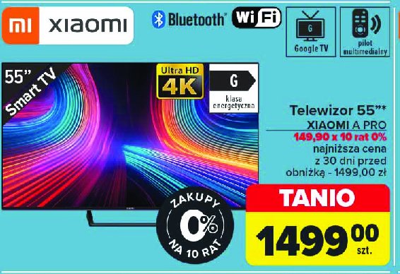 Telewizor a pro 55'' Xiaomi promocja