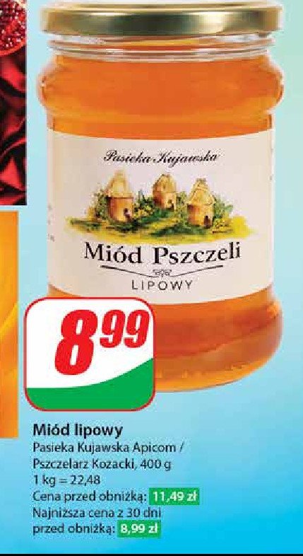 Miód lipowy Pszczelarz kozacki promocja
