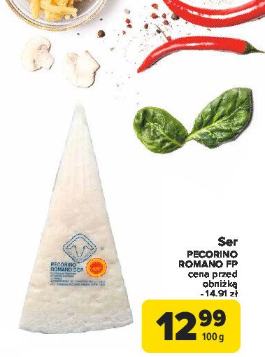 Ser pecorino romano promocja w Carrefour Market