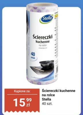 Ściereczki kuchenne na rolce Stella promocja w Dino