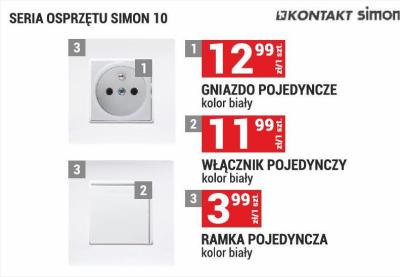 Ramka pojedyncza kolor biały promocja w Merkury Market