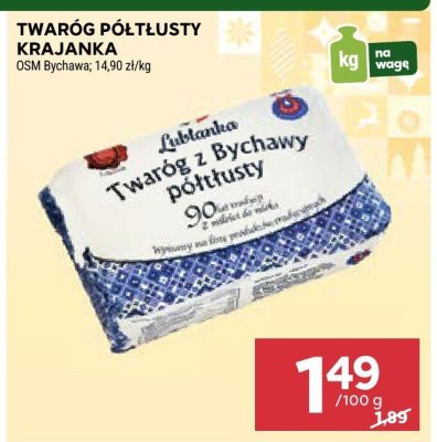 Twaróg półtłusty krajanka OSM Bychawa promocja w Stokrotka