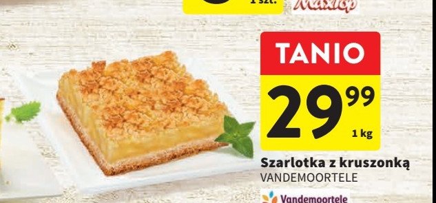 Szarlotka z kruszonk膮 Vandemoortele promocja