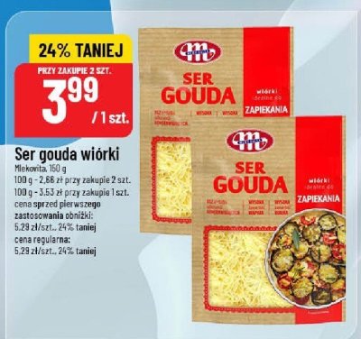 Ser gouda wiórki Mlekovita promocja w POLOmarket