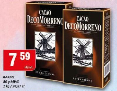 Kakao DecoMorreno 80g x MKS promocja w Chorten