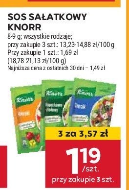 Grecki Knorr sos sałatkowy promocja