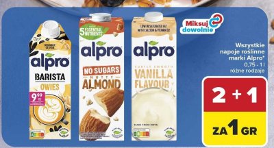 Napój roślinny Alpro No Sugars Almond promocja w Carrefour