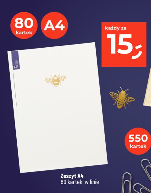 Zeszyt a4 80 kartek linia IDEA promocja