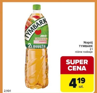 Napój TYMBARK 2 l promocja w Carrefour Express