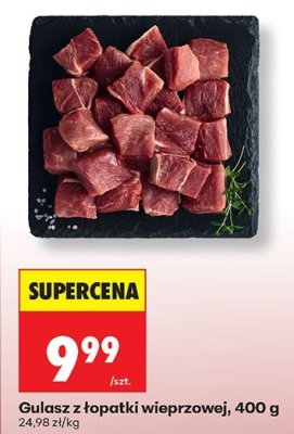 Gulasz z łopatki wieprzowej 400 g promocja w Biedronka