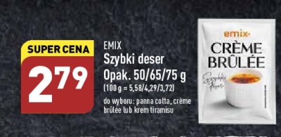 Deser tiramisu Emix promocja