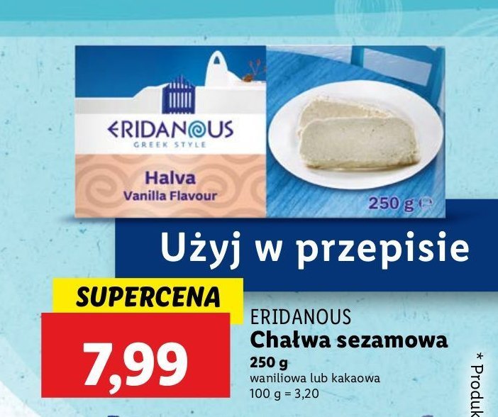 Chałwa waniliowa Eridanous promocja w Lidl