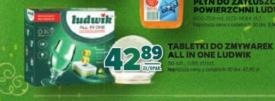 Tabletki do zmywarek all in one Ludwik promocja w Stokrotka