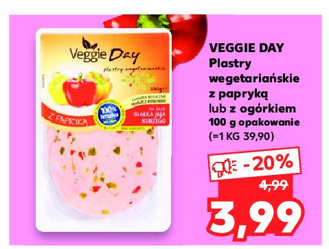 Plastry wegetaria艅skie Veggieday promocja