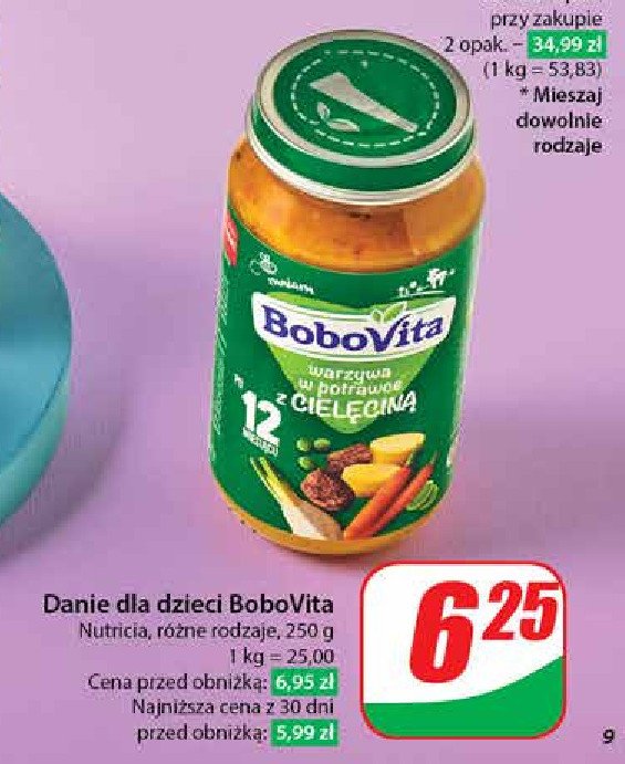 Warzywa w potrawce z cielęciną Bobovita promocja