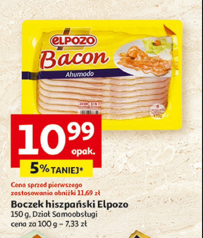 Boczek plastry ELPOZO promocja