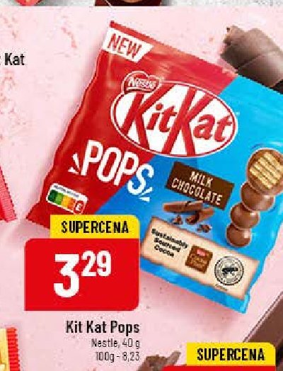 Wafelki w czekoladzie mlecznej KITKAT POPS promocja