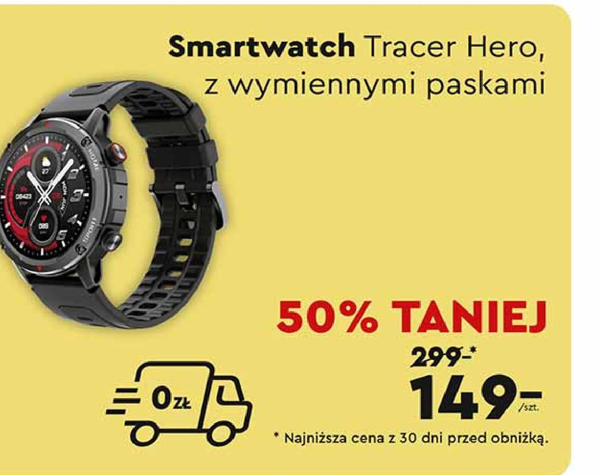 Smartwatch hero Tracer promocja