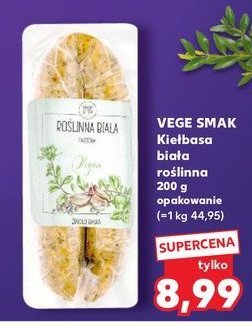 Kie艂basa bia艂a ro艣linna Vege smak promocja