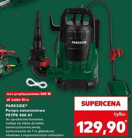 Pompa zanurzeniowa do wody czystej 400 w Parkside promocja