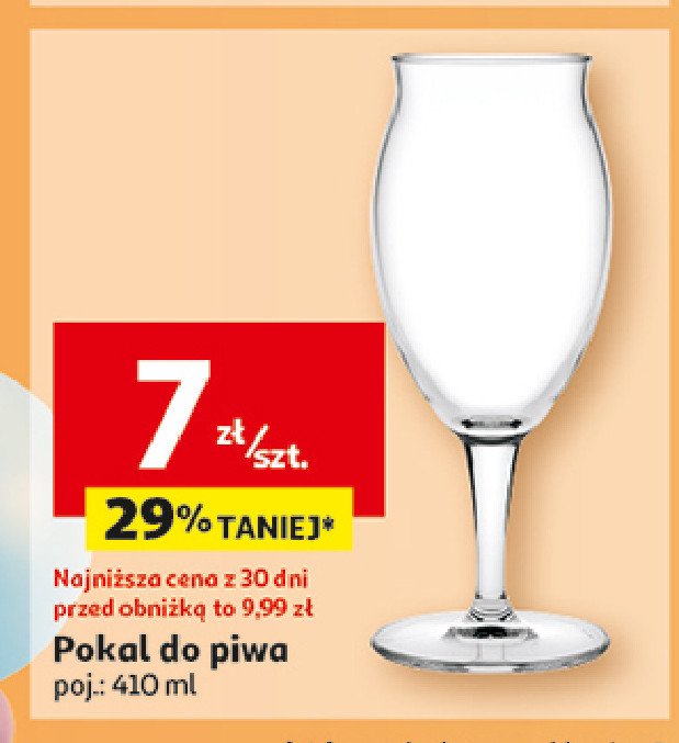 Pokal do piwa 410 ml promocja w Auchan