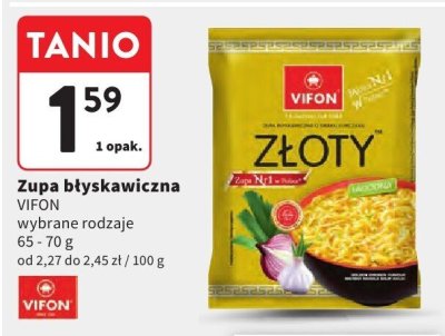 Zupa błyskawiczna VIFON wybrane rodzaje promocja w Intermarche