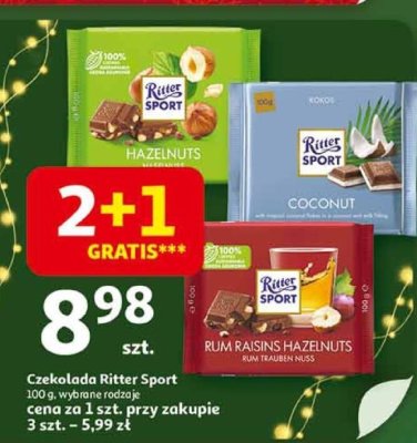 Czekolada Ritter Sport promocja w Auchan
