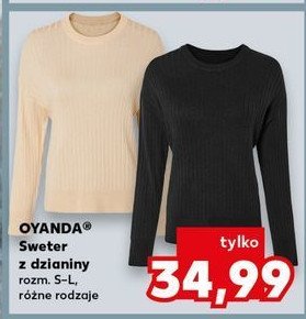 Sweter z dzianiny s-l Oyanda promocja w Kaufland