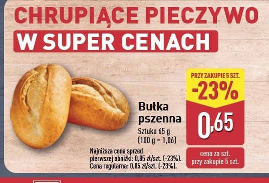 Bułka pszenna promocja