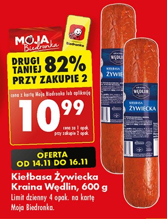 Kiełbasa  żywiecka Kraina wędlin promocja