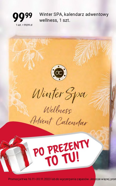 Kalendarz adwentowy winter spa wellness promocja