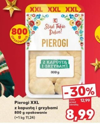 Pierogi XXL z kapustą i grzybami 800 g promocja w Kaufland