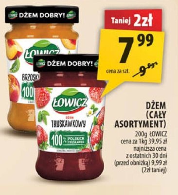 Dżem (cały asortyment) Łowicz promocja w Arhelan