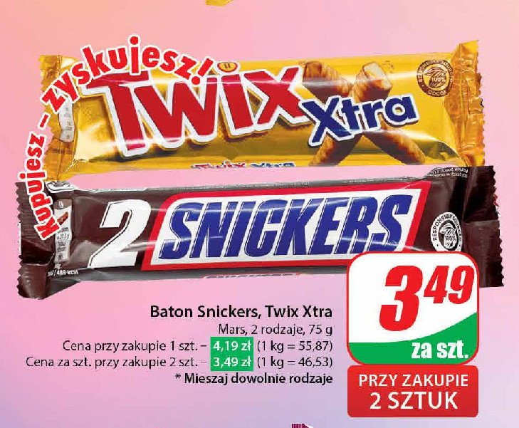 Baton Twix 'xtra promocja