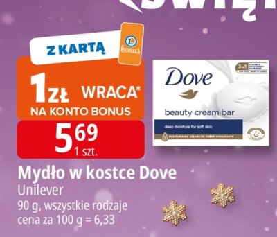 Mydło w kostce Dove Unilever promocja w Leclerc