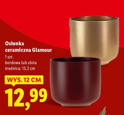 Osłonka ceramiczna Glamour promocja w Lidl
