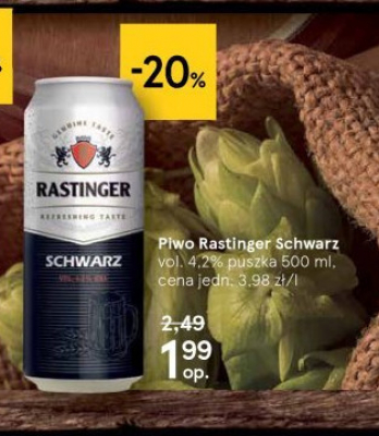 Piwo Rastinger schwarz promocja