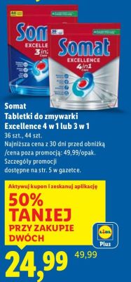Tabletki do zmywarki Excellence 4w1 lub 3w1 promocja w Lidl