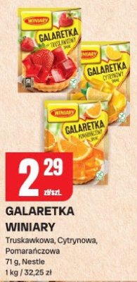 Galaretka Winiary truskawkowa, cytrynowa, pomarańczowa Nestle promocja w Chorten